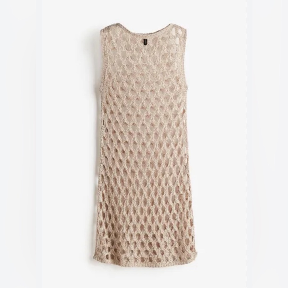 NWT H&M Crochet-look knitted dress, M